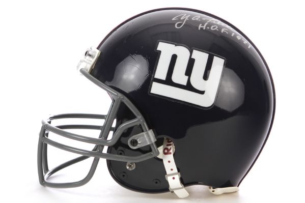 1998 New York Giants Y.A. Tittle Signed Full Size Helmet (JSA)