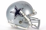 1999 Dallas Cowboys Tony Dorset Signed Full Size Helmet (JSA)