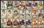 1952 Topps Large Football Partial Set (Lot of 44)