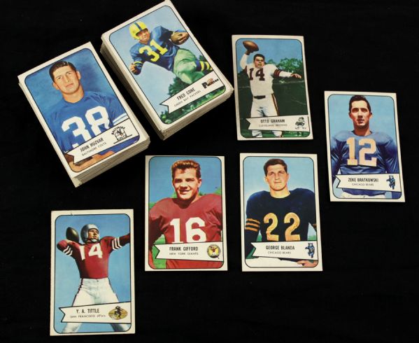 1954 Bowman Football Partial Set (Lot of 88)