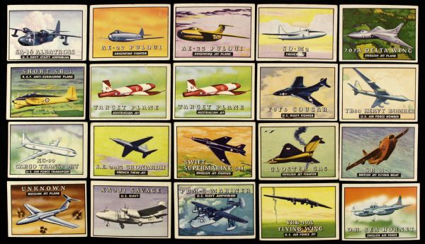 1952 Topps Wings Cards (Lot of 56)