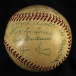 1950's Multi Signed A.J. Reach OAL Harridge Baseball w/ 18 Signatures Including Paul Waner, Harvey Kuenn & More (JSA)