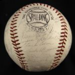 1965 Milwaukee Braves Team Signed ONL Giles Baseball w/ 30+ Signatures Including Hank Aaron, Eddie Mathews, Joe Torre & More (JSA) 