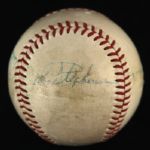 1967 Chicago Cubs Multi Signed ONL Giles Baseball w/ 6 Signatures Including Ernie Banks, Ron Santo & More (JSA)