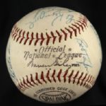 1967 New York Mets Team Signed ONL Giles Baseball w/ 15 Signatures Including Ed Kranepool, Jerry Grote & More (JSA)