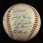 1967 New York Mets Team Signed ONL Giles Baseball w/ 15 Signatures Including Ed Kranepool, Jerry Grote & More (JSA)