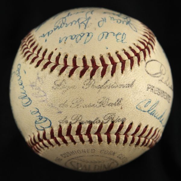 1960 Mayaguez Puerto Rican Winter League Team Signed Baseball w/ 22 Signatures (JSA) Bob Botz Collection