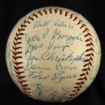1960 Mayaguez Puerto Rican Winter League Team Signed Baseball w/ 22 Signatures (JSA) Bob Botz Collection