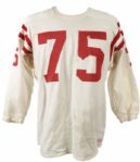 1960s #75 Durene Game Worn Football Jersey (MEARS LOA)