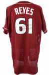 2007-08 Anthony Reyes Scott Elarton Buffalo Bisons Game Worn Alternate Jersey (MEARS LOA/Team LOA)