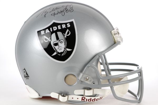 2005 Fred Biletnikoff Oakland Raiders Signed Full Size Helmet (JSA)