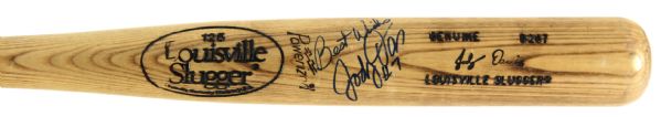 1985 Jody Davis Chicago Cubs Signed Louisville Slugger Professional Model Game Used Bat (MEARS LOA/JSA)