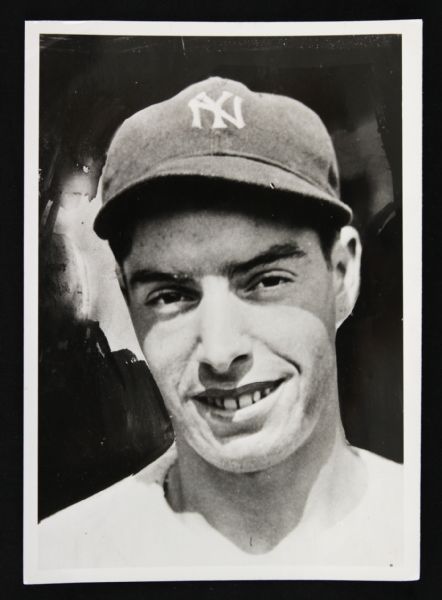 1940s Joe DiMaggio New York Yankees Original 5" x 7" Photo & 4" x 5" Negative 