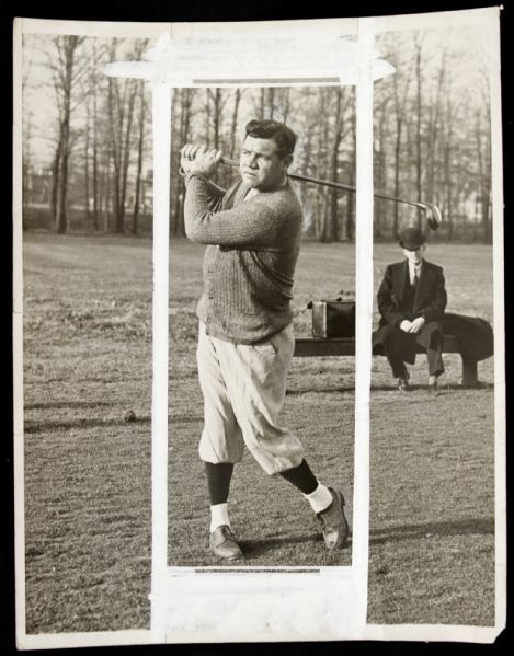 1925-32 Babe Ruth New York Yankees Original Photo - Lot of 2