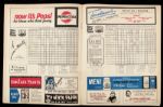 1963 Sandy Koufax Los Angeles Dodgers Throws 2nd No Hitter Scored Program