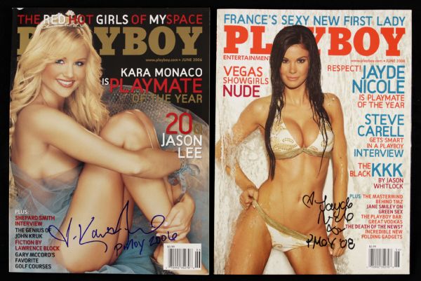 1992-2008 Playmate of the Year Signed Playboy Collection - Lot of 10 (JSA)