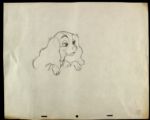 1950s Walt Disney Original Minnie Mouse & Lady and The Tramp Animation Cells - Lot of 2 (COA)
