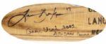 2002 Lance Berkman Houston Astros Signed Louisville Slugger Professional Model All Star Game Used Bat (MEARS A8)