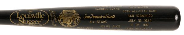 1984 San Francisco Giants Franchise All Stars Louisville Slugger Commemorative Bat 8/100