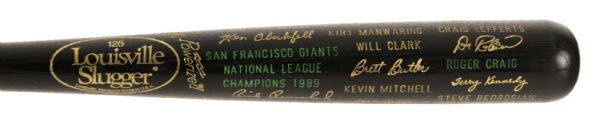 1989 San Francisco Giants National League Champions Louisville Slugger "Earthquake" Commemorative Black Bat