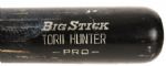 1996 circa Tori Hunter Minnesota Twins Signed Rawlings Professional Model Game Used Bat (MEARS A8) 
