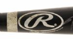 1996 circa Tori Hunter Minnesota Twins Signed Rawlings Professional Model Game Used Bat (MEARS A8) 