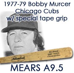 1977-79 Bobby Murcer Chicago Cubs Adirondack Professional Model Game Used Bat (MEARS A9.5) Rare Tape/Foam Grip