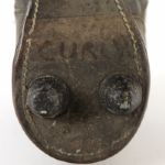 1929-43 Earl “Curly” Lambeau Green Bay Packers Game Worn Riddell Yellow Back Kangaroo Leather Football Cleats (MEARS/Consignor LOA)