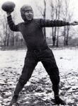 1929-43 Earl “Curly” Lambeau Green Bay Packers Game Worn Riddell Yellow Back Kangaroo Leather Football Cleats (MEARS/Consignor LOA)