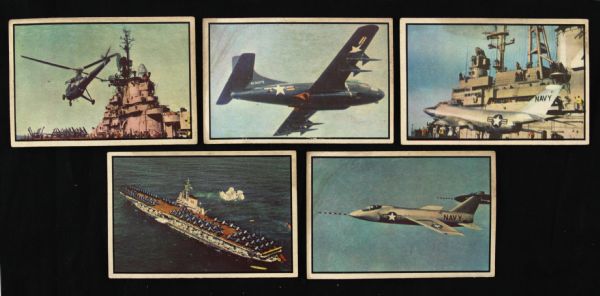 1954 Bowman R701-10 Power for Peace Non Sports Trading Cards - Lot of 5