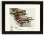 1998 Disneyland Attraction Artist Signed 13 x 16 Framed Print Collection - Lot of 9