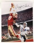 1980's Dwight Clark San Francisco 49ers Signed The Catch 16 x 20 Photo - Lot of 2