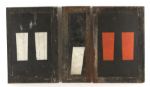1940-70s Detroit Tigers Briggs Stadium Metal Framed Scoreboard Components - Lot of 3 (MEARS LOA)