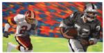 2009 Swank One Painting Of Marcus Allen Raiders Super Bowl XVIII From Gatorade G Studio at Super Bowl XLIII 48" x 96"