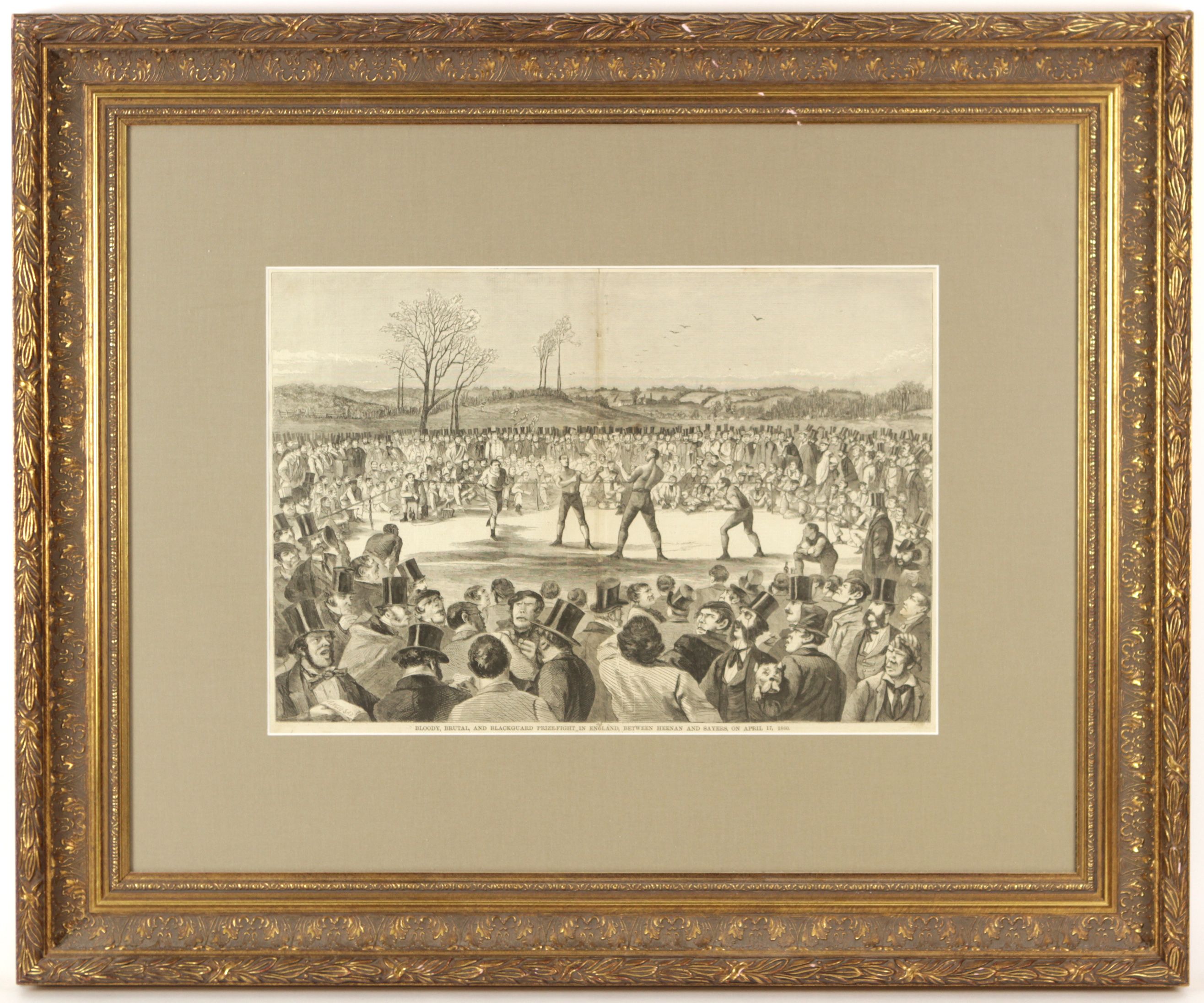 Lot Detail - 1860 Prize Fight Between Heenan And Sayers 30