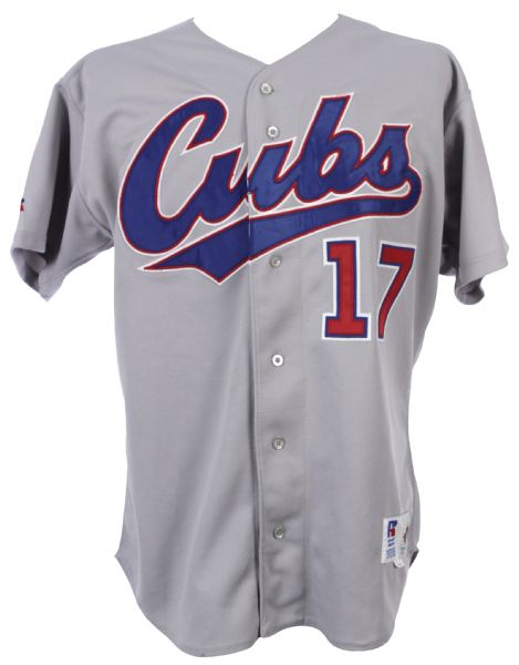 Lot Detail - 1995 Mark Grace Chicago Cubs Game Worn Road Jersey