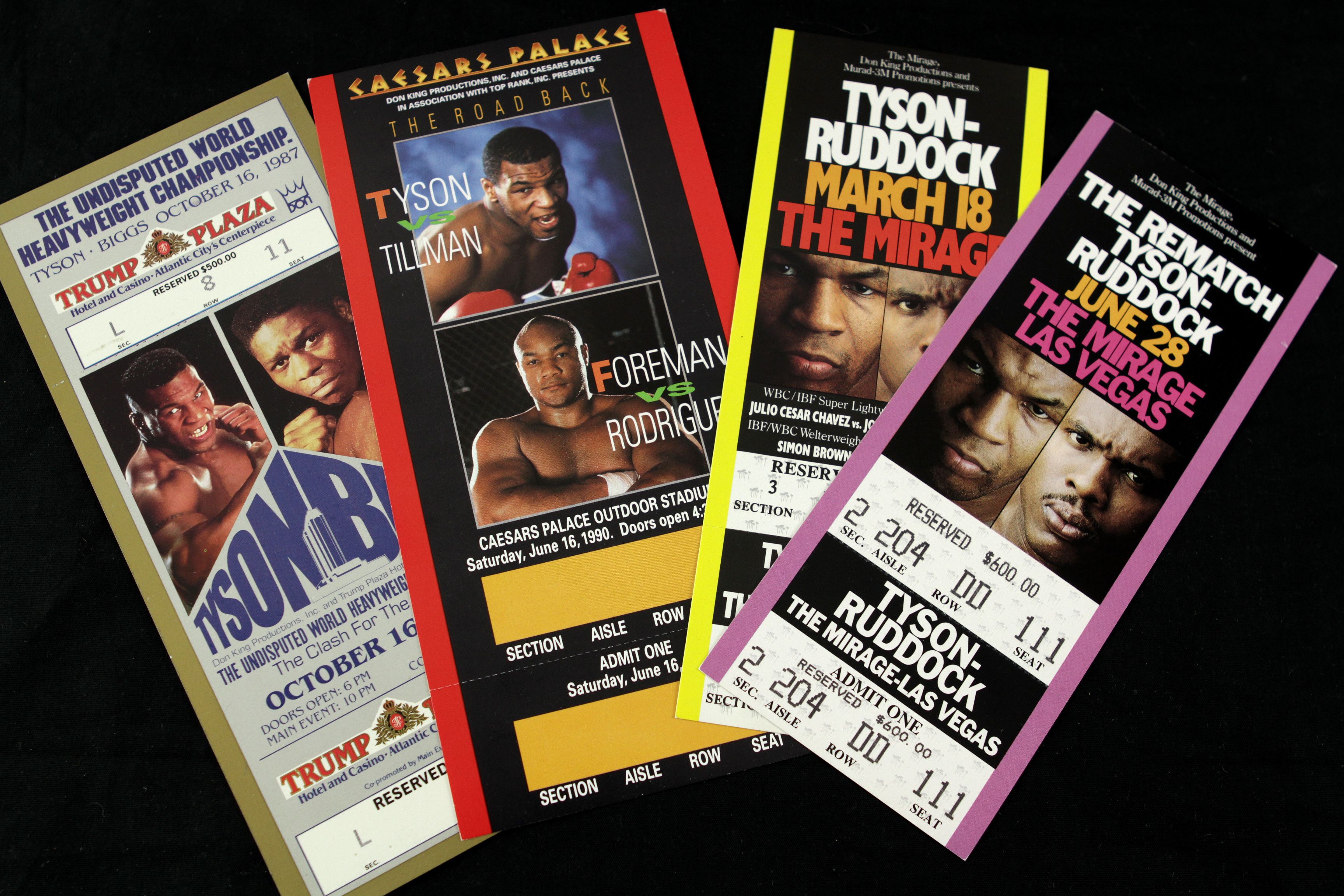 Lot Detail - 1986-2000 Mike Tyson Heavyweight Champion Ticket