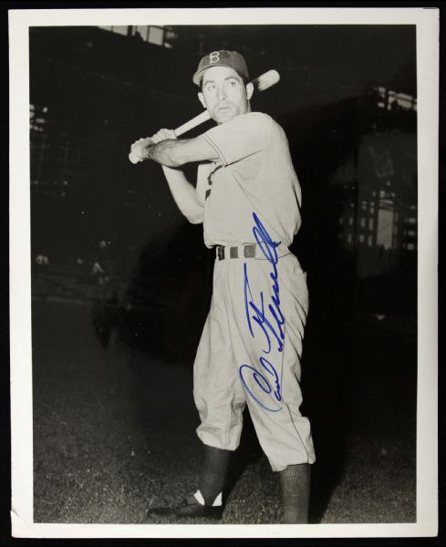 1950s Carl Furillo Brooklyn Dodgers Signed 8" x 10" Photo (JSA) 