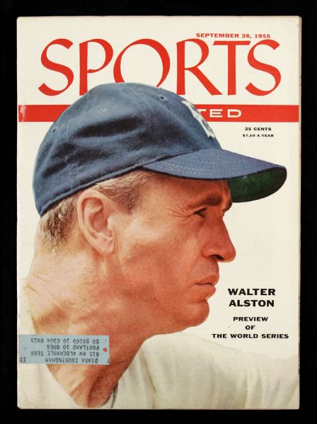 1955 Sports Illustrated World Series Preview Issue w/ Walt Alston Cover 