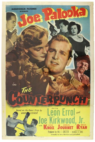 1934 27" x 41" Joe Palooka The Counterpunch Original Movie Poster