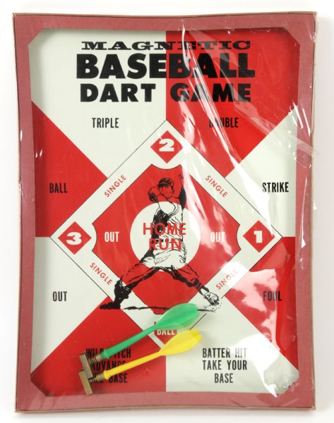 1960s Magnetic Baseball Dart Game