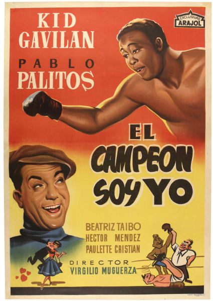 1960 Kid Gavilan El Campeon Soy Yo 30" x 42" Canvas Movie Poster  