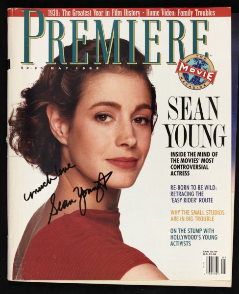 1989 Sean Young Blade Runner Signed Premier Magazine (JSA)