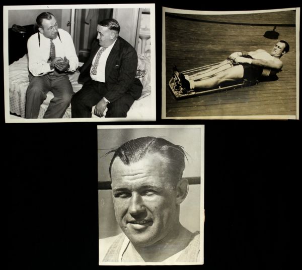 1929-36 Jack Sharkey Heavyweight Champion Original Photo Collection - Lot of 11