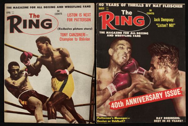 Lot Detail - 1962 Ring Magazine Complete Set of 12 Issues Plus 78 ...