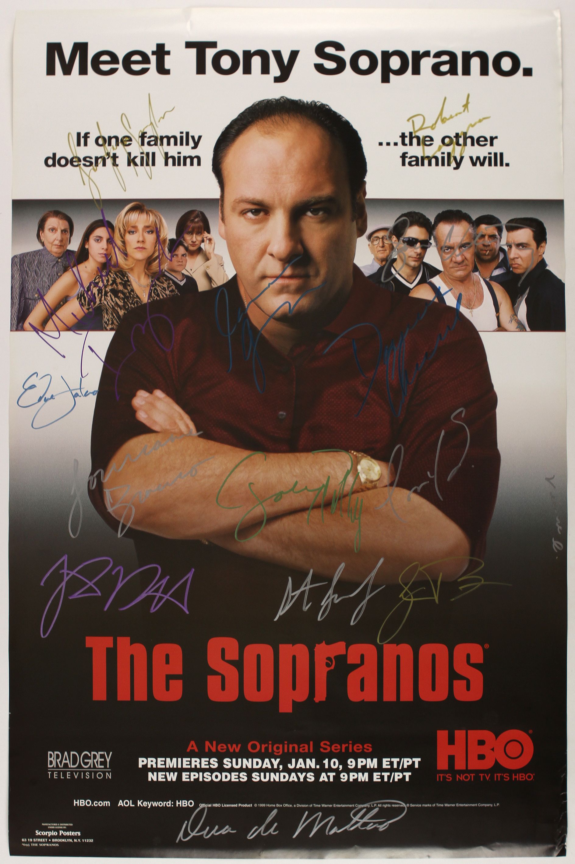 Lot Detail - 1980's-2000's Godfather Signed Sopranos Signed & Rat Pack ...