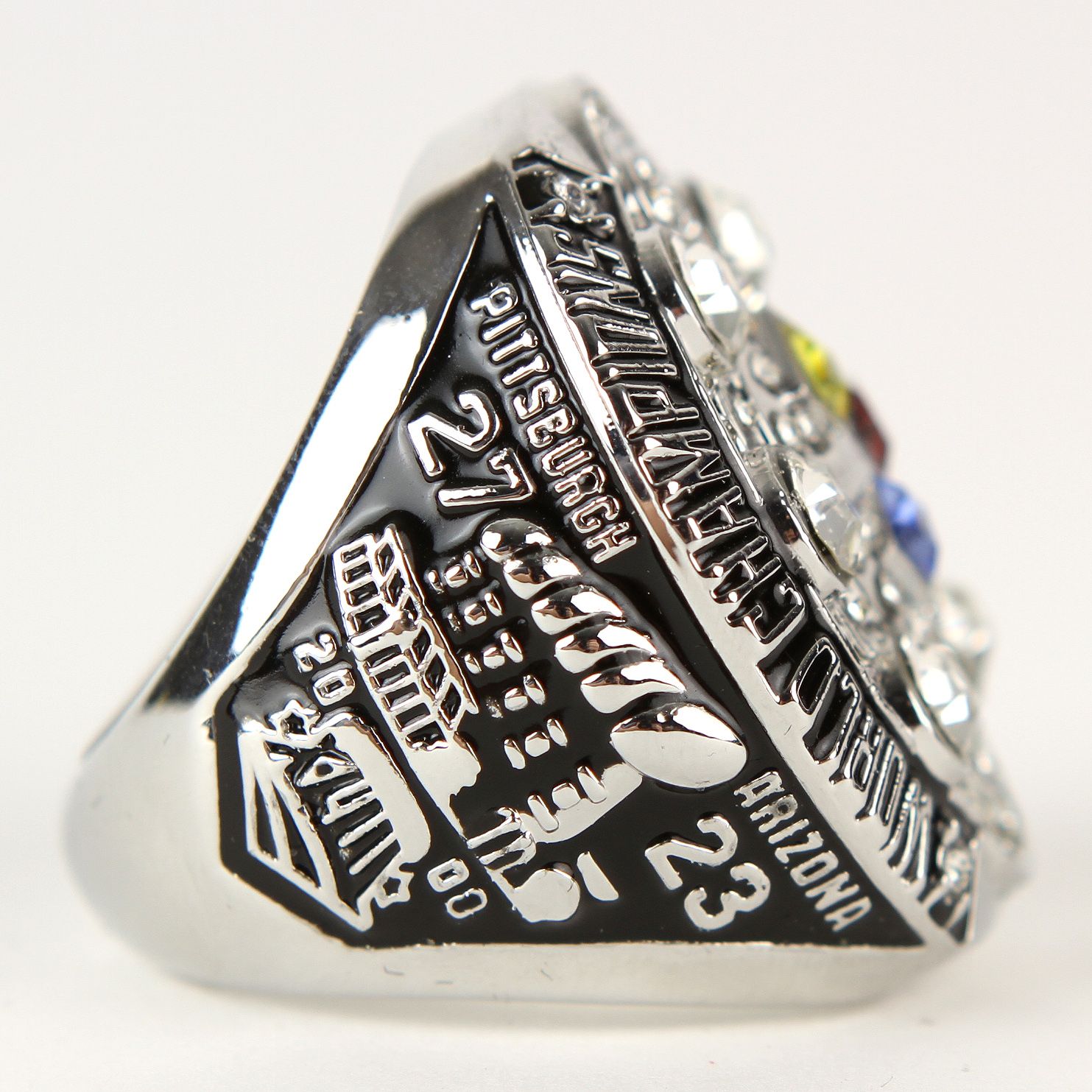 Ben Roethlisburger - 2008 Pittsburgh Steelers Super Bowl Silver Color Ring  W Box