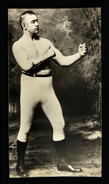 1879-92 John L. Sullivan 4 1/2" x 8 1/4" Vintage Photograph