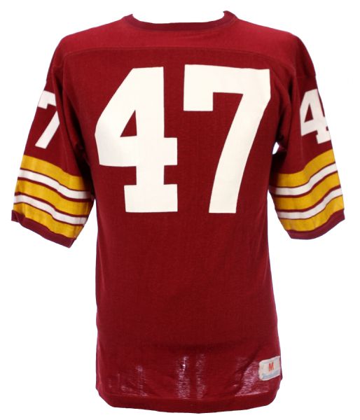 1970s (late) Maroon Durene #47 Football Jersey