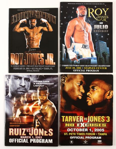 1995-2005 Roy Jones Jr. Fight Program Collection - Lot of 17